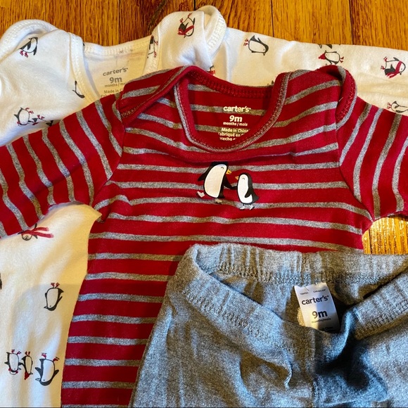 🤩HP🤩 Baby onesie matching set 9 m Carter’s - Picture 2 of 9